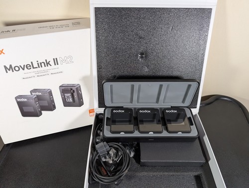 Godox MoveLink II - 2.4GHz Wireless Lavalier Microphone System Camera Phone