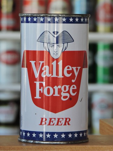 VALLEY FORGE BEER, VALLEY FORGE BREWING NORRISTOWN, PA. BANK TOP BEER CAN