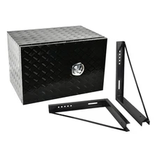 36"X24"X24" Aluminum Underbody Truck Tool Box Barn Door+24"x24" Mounting Bracket