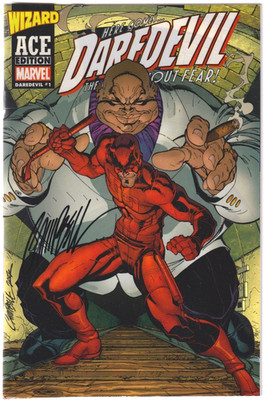DAREDEVIL WIZARD ACE SIGNED J SCOTT CAMPBELL JAY COMPANY 1964 MARVEL COMICS