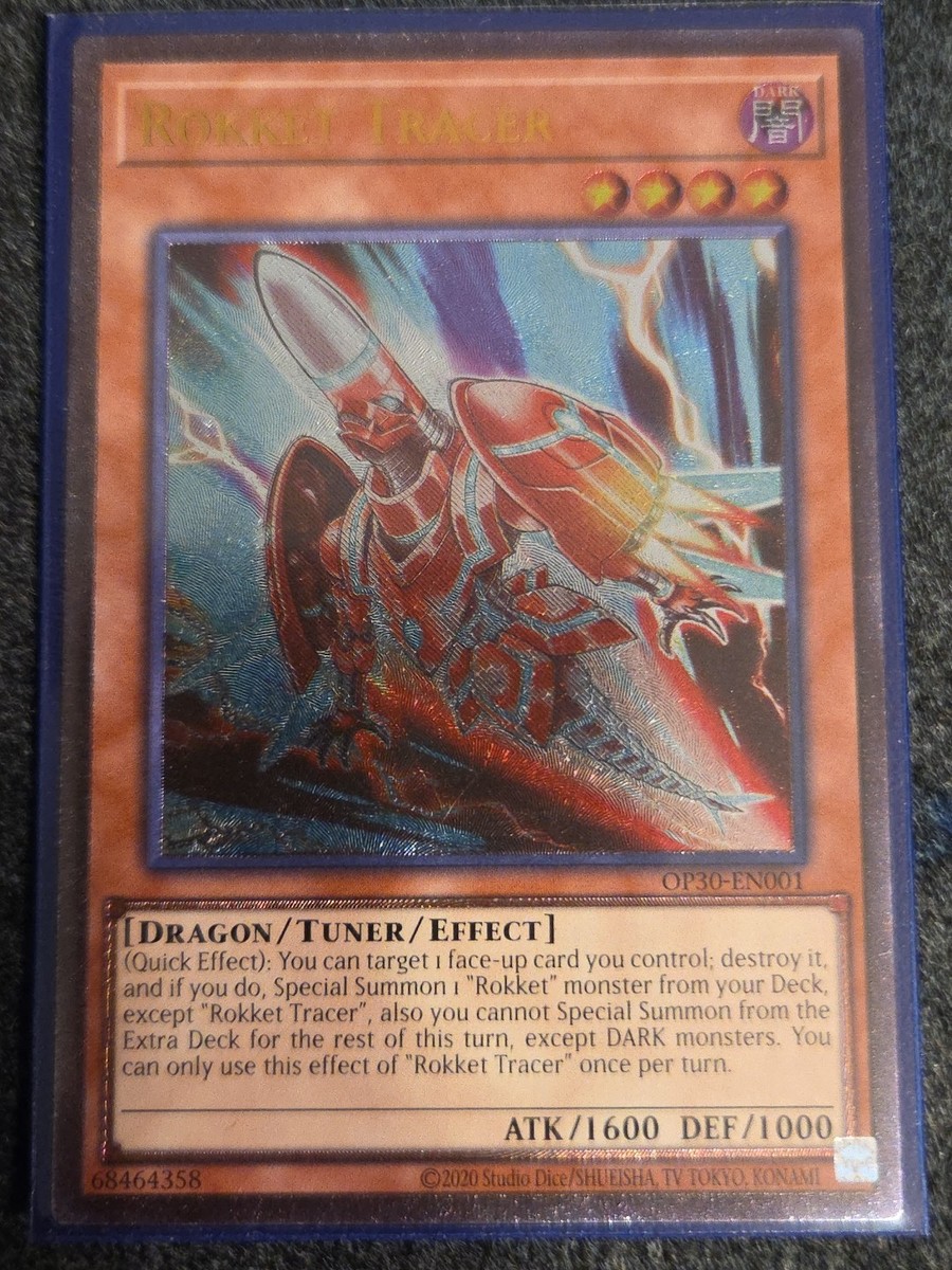 Yugioh! Rokket Tracer - OP30-EN001 - Ultimate Rare - OTS