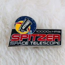 Spitzer Space Telescope NASA JPL Enamel 10000 Hours Enamel Lapel Pin