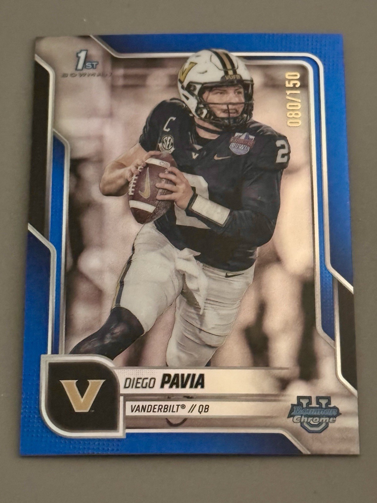2025 Bowman U Chrome DIEGO PAVIA 1st Bowman Blue Parallel /150 NEAR MINT #190