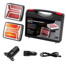 Rechargeable LED Wireless Trailer Light Kit Portable, Magnetic Trailer Light
