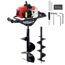 XtremepowerUS 2.5HP Post Hole Digger Earth Ga...