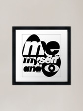 Studio Ochee Me myself and I - Mono Framed Wall Art Poster Canvas Print Picture