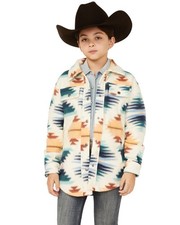 Fornia Girls' Southwestern Print Shacket - KSHKT-AZT-BEI