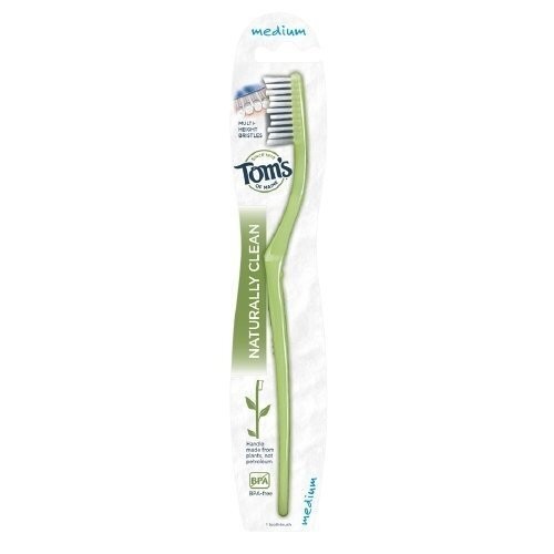 Tom's of Maine Naturally Clean Toothbrush Medium Multi Heigh