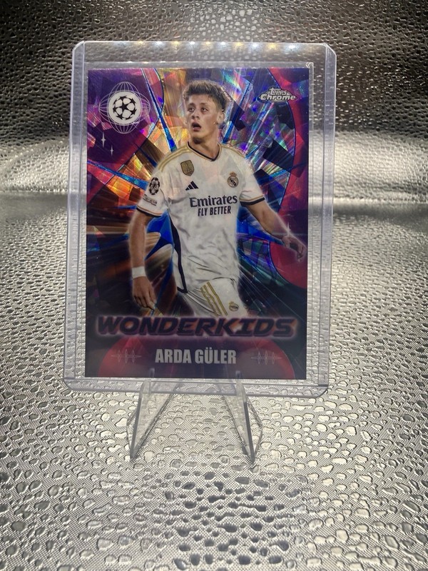 2023-24 Topps Chrome Sapphire UEFA Arda Guler #WK-1 Wonderkids Real Madrid 🔥