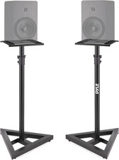Speaker Stand Pair of Sound Play 1 and 3 Holder - Telescoping Height Adjustable