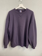 1990s Russell Athletics Purple Sweatshirt Crewneck Rare Color Usa Made Size Xl