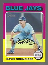 Davis Schneider Rc 2024 Topps Heritage Rookie Card