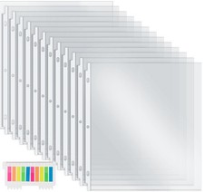 120 Pack Extra Heavyweight Plastic Page Protectors,8.5 US Size-120PCS, Clear