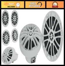 6.5" Waterproof Marine Boat Speakers - 600W True Coaxial, High Power for ATVs/UT