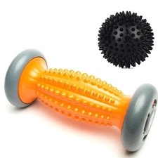 Foot Massage Roller Spikey Ball Set - for Plantar Fasciitis Relief, Acupressu...