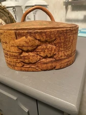 Antique Primitive Folk Art Carved Nordic Bentwood 4”