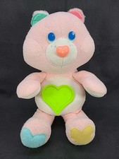Vintage My First Care Bear Plush 1985 Kenner Baby Toy Rattle Pink