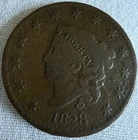 Photo of a 1828-P Large Cent from an eBay listing that sold on Jul 22, 2026