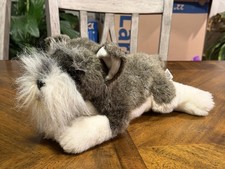 Russ 14" Yomiko Classics Minature Schnauzer Dog Plush Stuffed Animal Lifelike