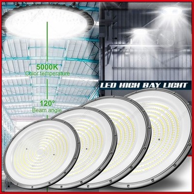 UFO LED Hallenbeleuchtung Deckenstrahler Werkstattleuchte Industrielampe Lamp DE