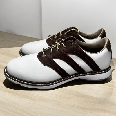 Adidas MC Z-Traxion White/Brown Golf Men's Shoes IG0910 Size 12 NEW
