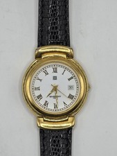 Givenchy Mens Quartz Watch Gold Bezel White D...