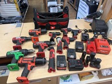 Snap-on Battery Powered Tool Lot 11 Tools 8 Batteries 3 Chargers Ecp024966