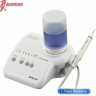 Woodpecker DTE D7 Ultrasonic Scaler Piezo HD-7H Handpiece 8 Tips 2 Water Bottles