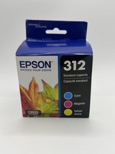 Genuine Epson 312 Standard Capacity Ink Cartridges 3 Color C/M/Y Exp 10/2028