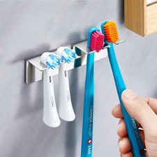 Toothbrush Holders Wall Mounted, Stainless Steel Toothbrush Holder, Electric ...