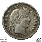 1911 D Barber Dime X-1218
