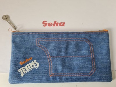 GEHA Jeans Sloth Denim Fabric Very Rare In Collectors Condition Vintage