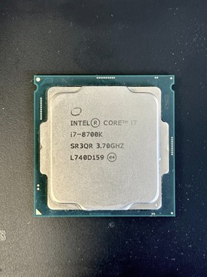 Intel Core i7-8700K CPU Processor, 6 Cores, LGA 1151 Overclockable SR3QR