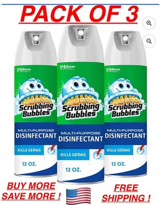 Scrubbing Bubbles Multi-Purpose Disinfectant Spray, 12 oz ( 3 pc )