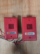 Simplex 624-940 Fire Alarm Signaling Device Red Audible Model GX90-4R (Lot of 2)