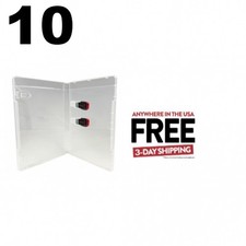 10 PREMIUM SUPER Clear Double USB 2 Flash Drive Cases 14MM 1-3 DAYS