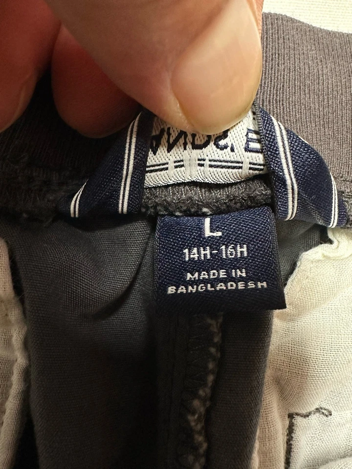 Pantalones Lands End Camuflados Grandes 14-16 H Husky Ajustable Cordón Cintura Elástica Foto 2 de 4