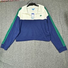 Prince Pickleball Womens Activewear French Terry Top Size XXL 1/4 Zip White