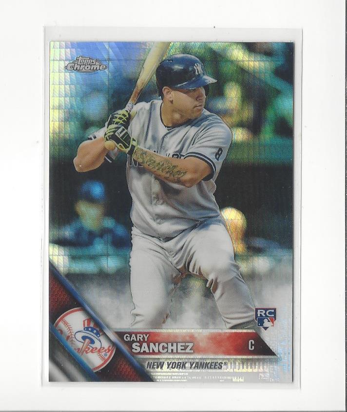 2016 Topps Chrome Prism Refractor #143 Gary Sanchez RC Rookie Yankees