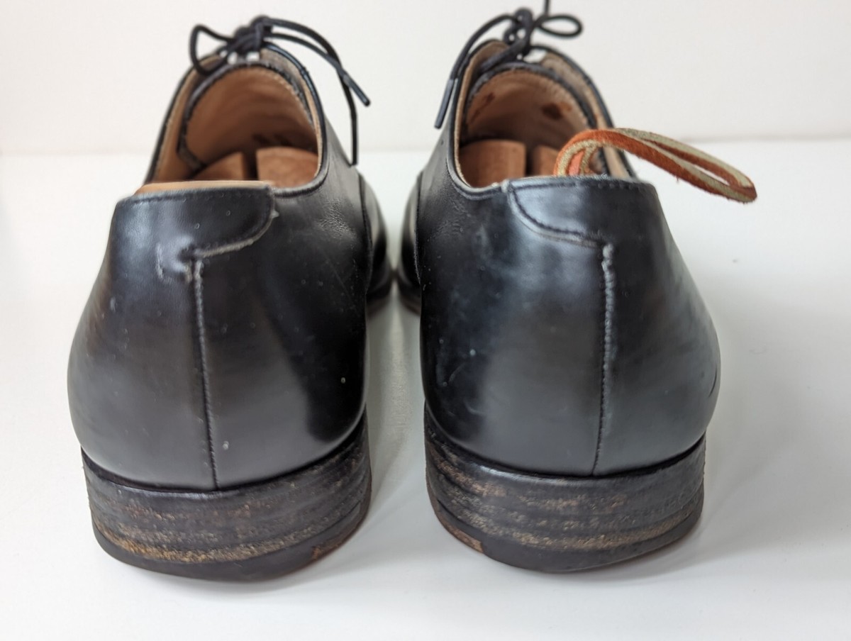 Peal and Co. Made in England 4 Brooks Brothers Cap Toe Black  display picture 1
