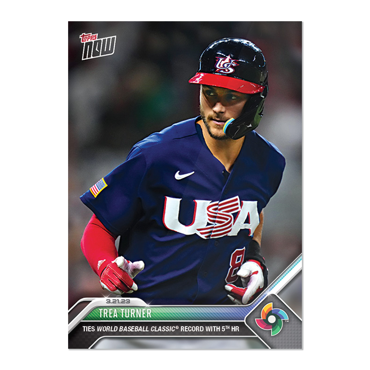 2023 Topps Now World Baseball Classic #WBC-68 Trea Turner Team USA