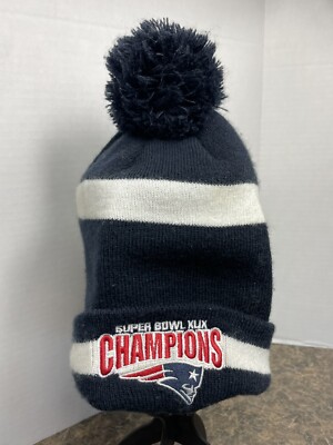 New England Patriots Super Bowl XLIX 49 Beanie Pom Winter Hat New Era Tom Brady