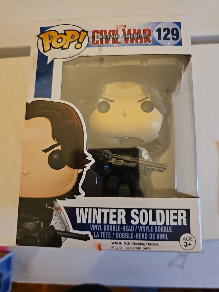 アメコミ FUNKO POP! WINTER SOLDIER CIVIL WAR 129 Funko Pop! Marvel Civil War Captain America Winter Soldier #129 | eBay