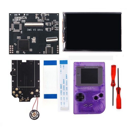 Newest V5 Ultra OSD Menu Full Size RIPS Backlight LCD+Case W/Speaker For GB DMG - Picture 38 of 46