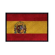 SPAIN FLAG IRON ON PATCH 3" Embroidered Applique Spanish Pride National Emblem