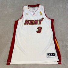 Adidas Dwyane Wade 2012 NBA Finals Championship Jersey Men's Size XL Length+2