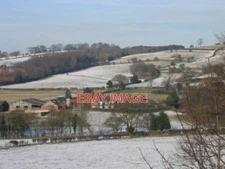 PHOTO  CHADWICH MANOR FARM REDHILL LANE IN THE SNOW PICTURE TAKEN FROM THE HARD