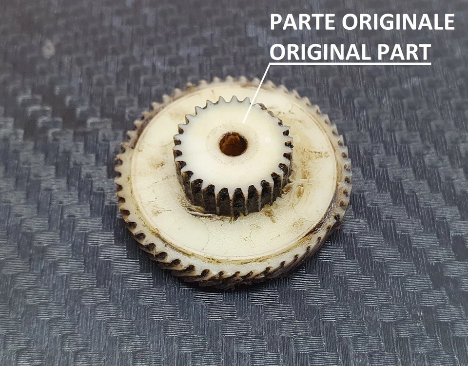 Ingranaggio nylon per motoriduttore stufa a pellet Cola 1.3 rpm Art. 428002013 - Immagine 2 di 4