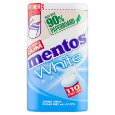 Mentos Gum | White Sweet Mint Sugar Free Pcsylitol 110 Pcs | 5,8 Oz /165G