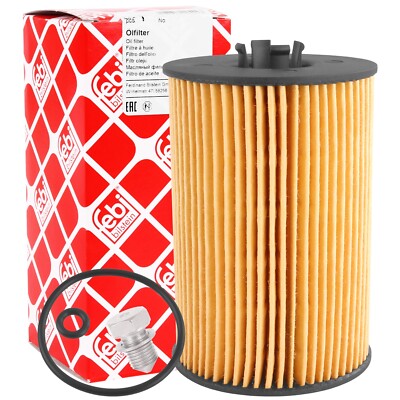 FEBI ÖLFILTER + SCHRAUBE passend für AUDI A3 A4 VW CADDY GOLF 7 TOURAN 2.0 TDI